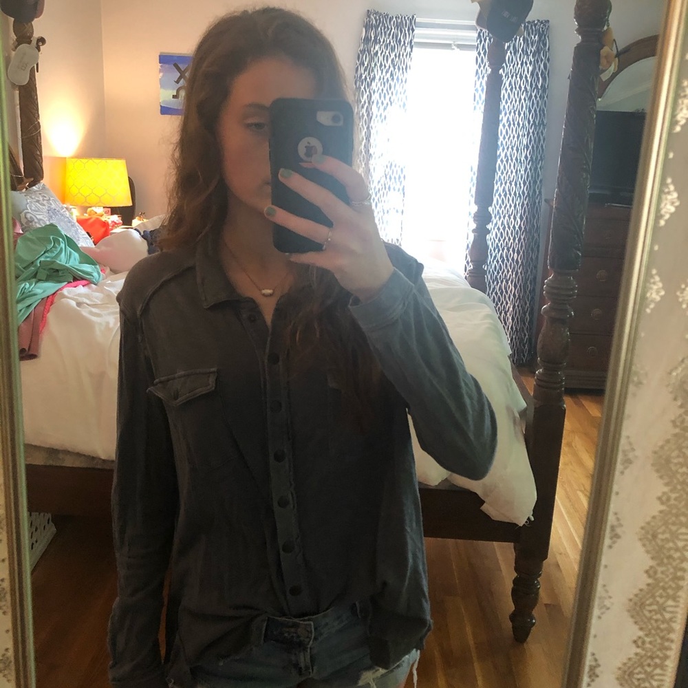 Free People button down